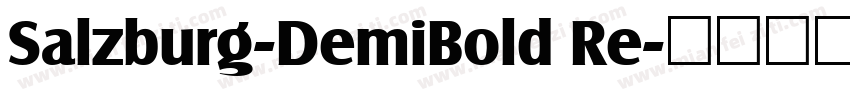 Salzburg-DemiBold Re字体转换